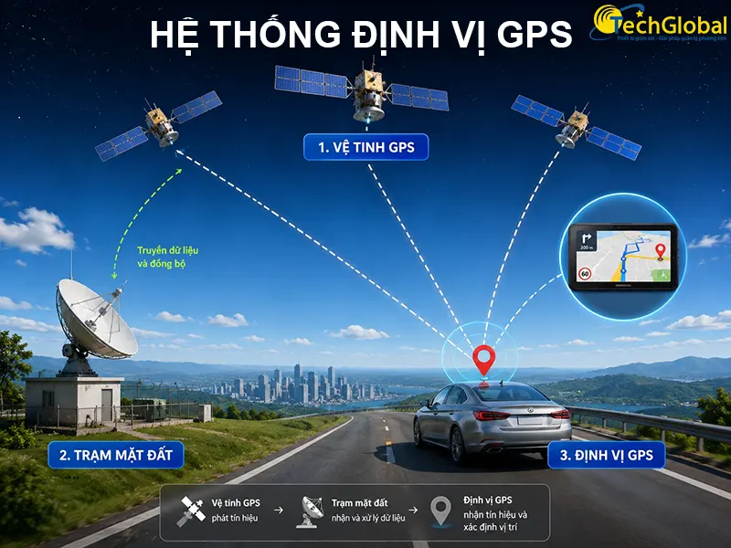 Hệ thống GPS gồm những thành phần nào?