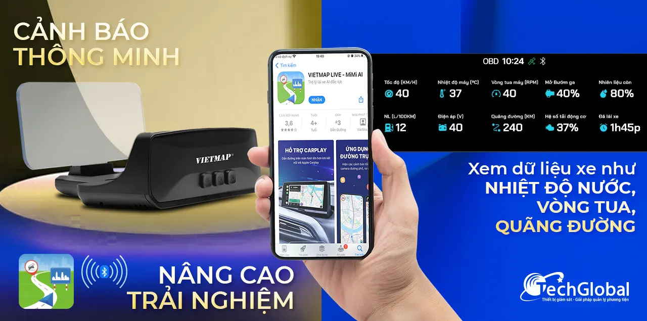 HUB H50 Vietmap cảnh báo giao thông thông minh