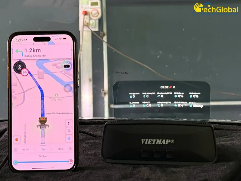 Mua thêm cap OBD-II để xem thêm nhiều dữ liệu xe khác trên HUD H50
