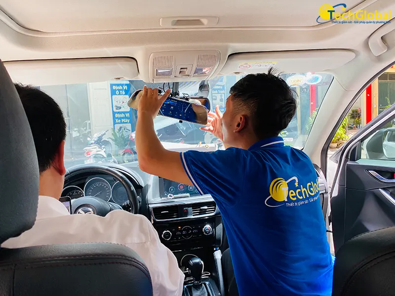 Hướng dẫn lắp đặt camera hành trình 2 mắt chuẩn kỹ thuật