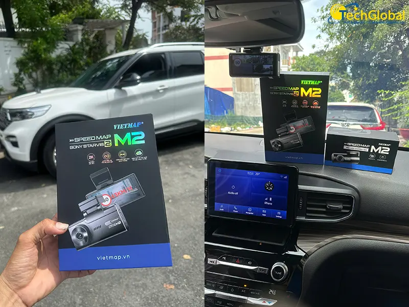 Lắp camera Vietmap M2 cho xe Ford