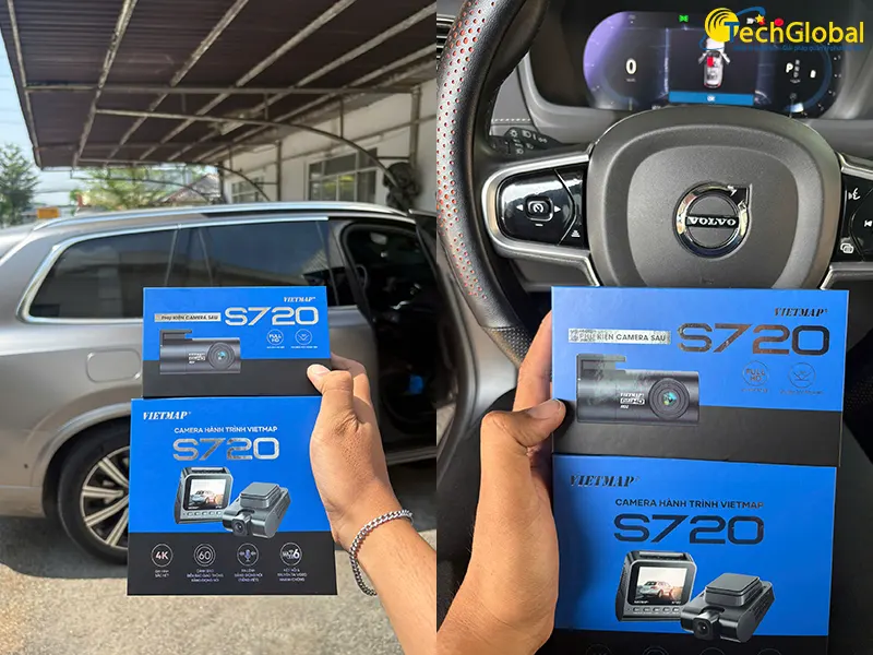 Lắp Vietmap S720 cho xe Volvo CX9