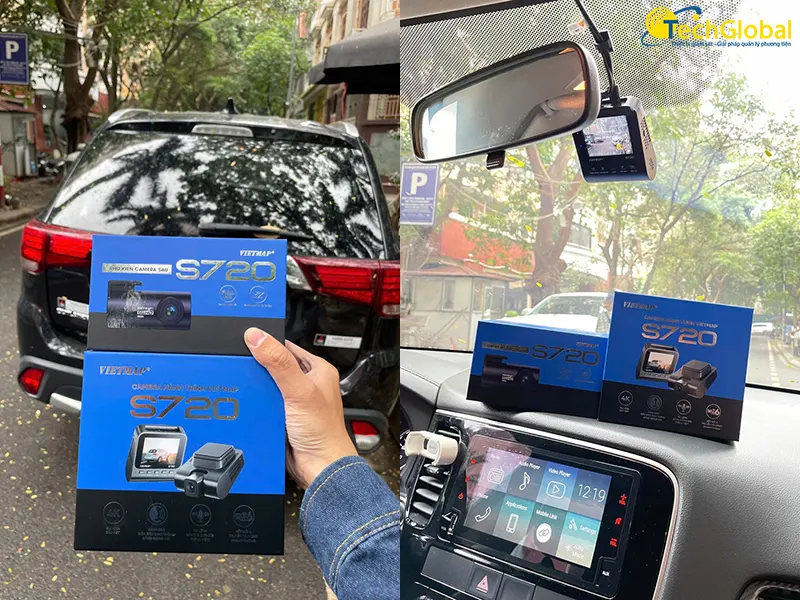 Lắp Vietmap S720 cho xe Outlander