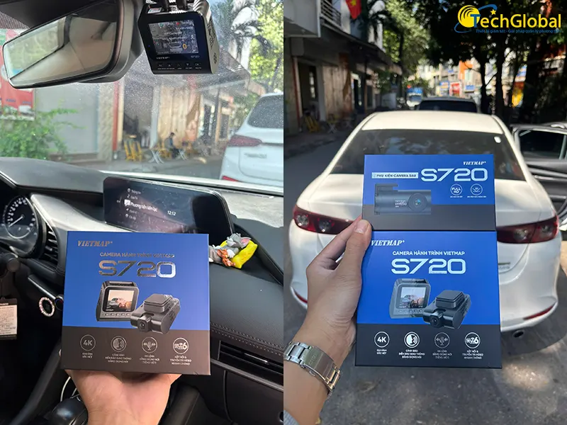 Vietmap S720 lắp trên xe Toyota