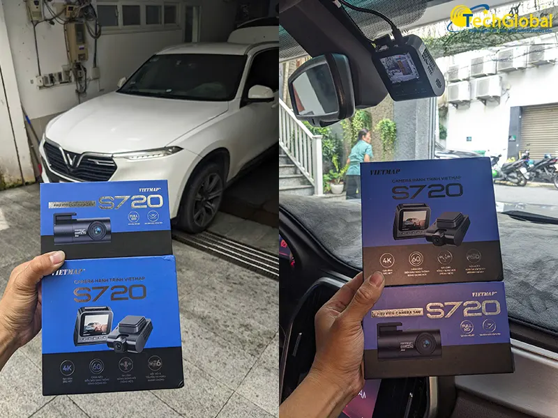 Lắp Vietmap S720 trên xe điện Vinfast