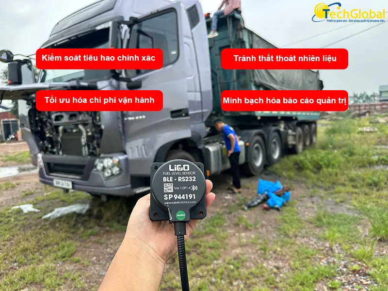 Lợi ích lắp cảm biến nhiên liệu cho xe kinh doanh vận tải