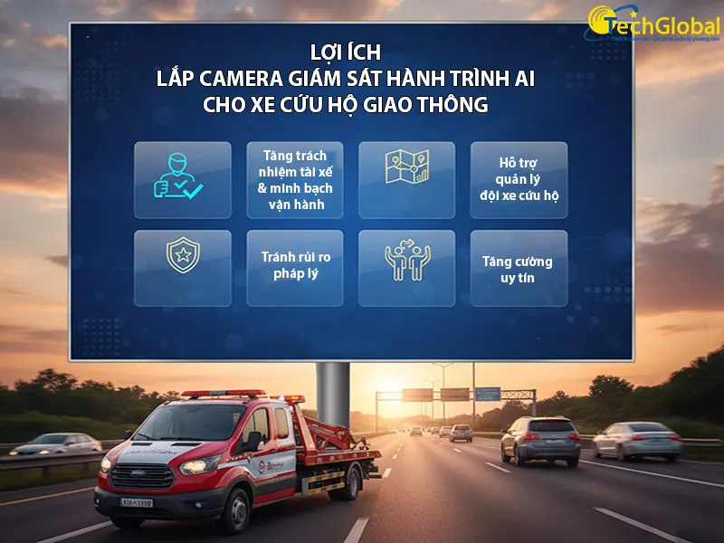 Lợi ích lắp hệ thống giám sát AI cho xe cứu hộ giao thông