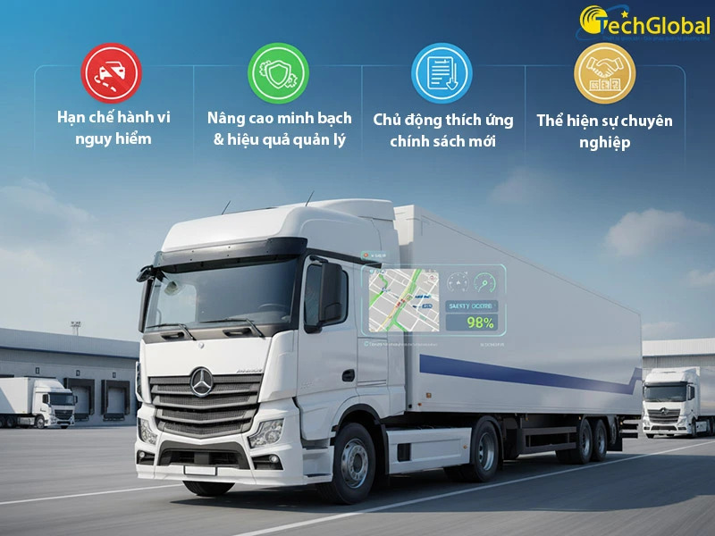 Lắp camera giám sát AI cho xe vận tải nội bộ mang lại nhiều lợi ích