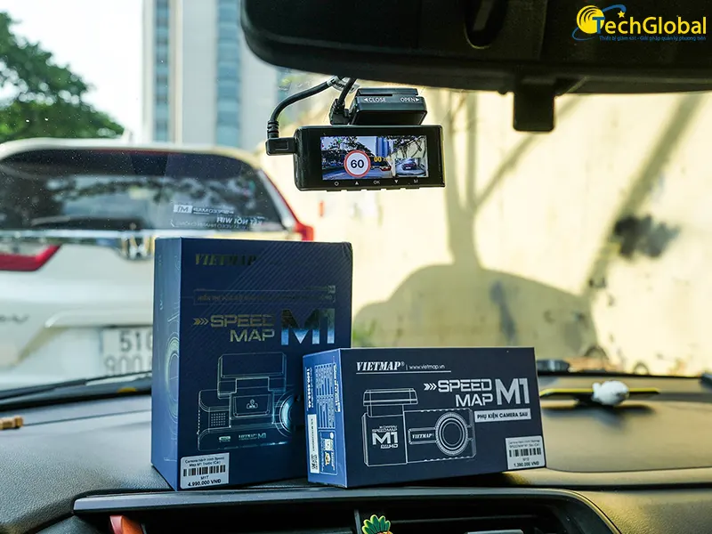 Vietmap M1 luôn hiển thị tốc độ trên màn hình