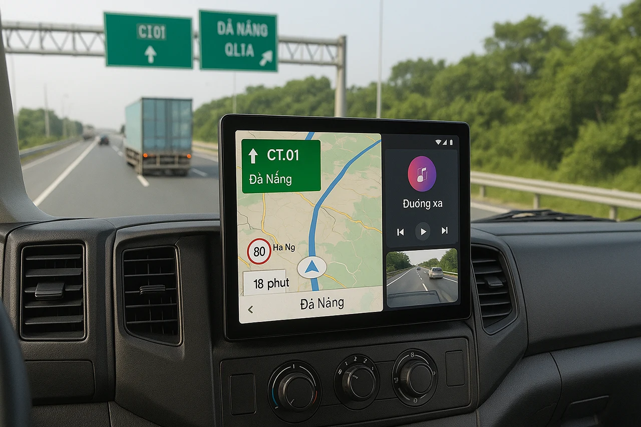 Màn Android xe tải