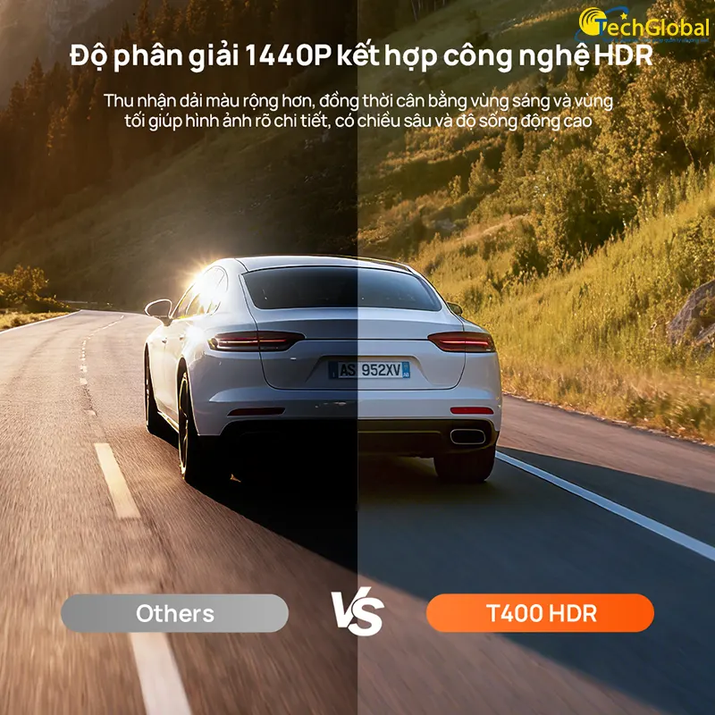 Chất lượng hình ảnh mắt camera trước của 70mai T400