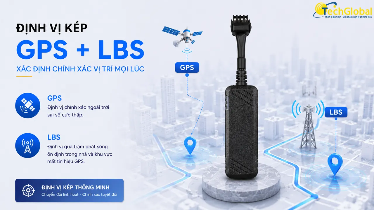 TG09 sử dụng hệ thống định vị kép cho kết quả chính xác