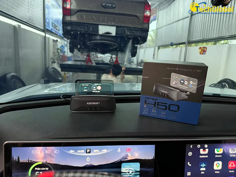 Mua và lắp đặt màn hình hiển thị cao cấp HUD Vietmap H50 chính hãng tại TechGlobal