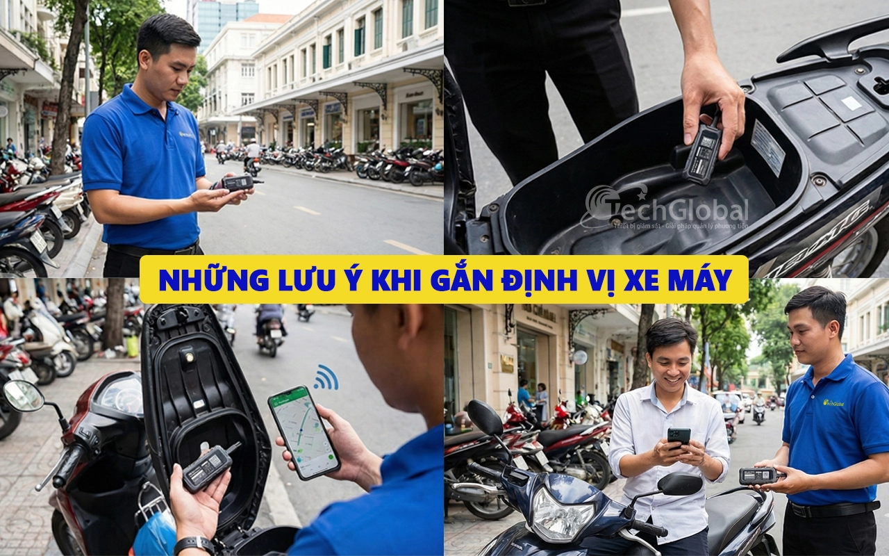 những lưu ý khi gắn định vị xe máy tại khu vực trung tâm