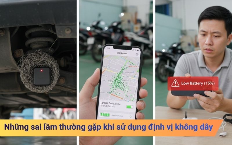 Những sai lầm thường gặp khi sử dụng định vị không dây