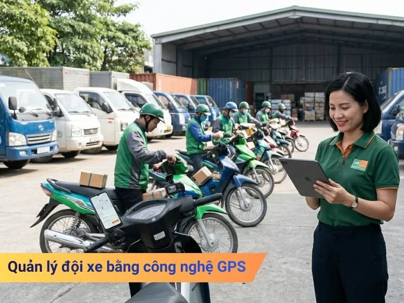Quản lý đội xe bằng công nghệ GPS