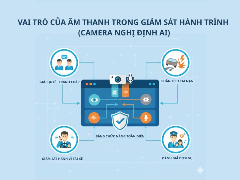 Vai trò của âm thanh trong giám sát hành trình