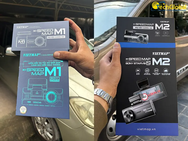 So sánh camera hành trình Vietmap M1 và M2