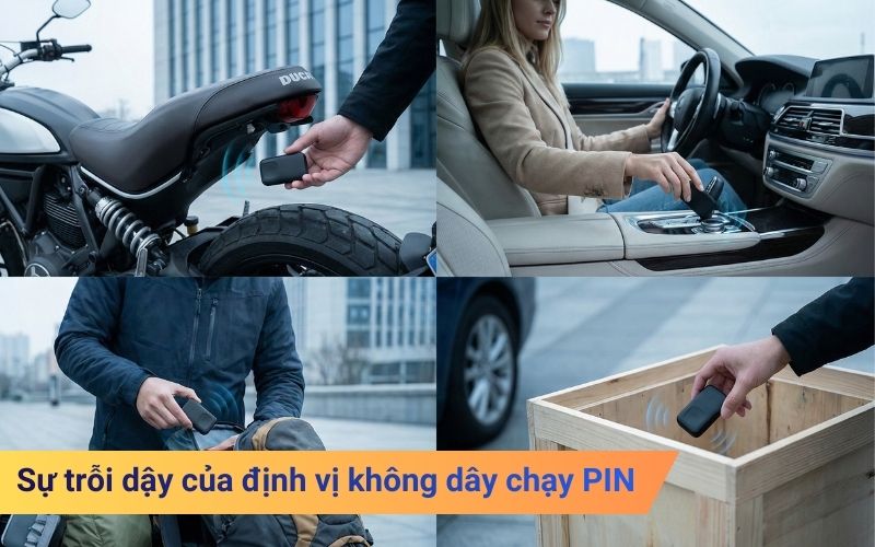 Sự trỗi dậy của định vị không dây chạy PIN