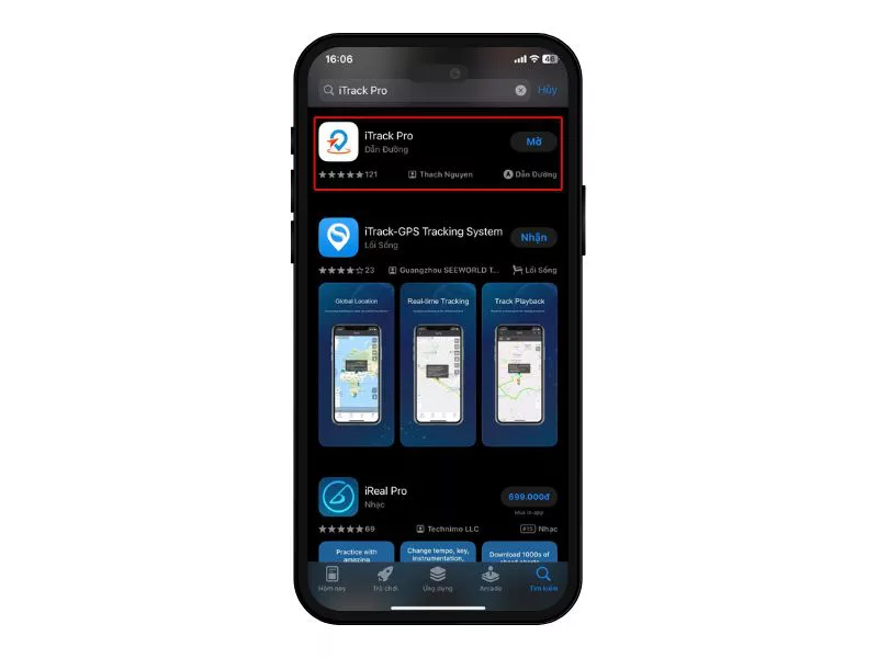 Tải iTrack Pro trên iPhone (iOS)