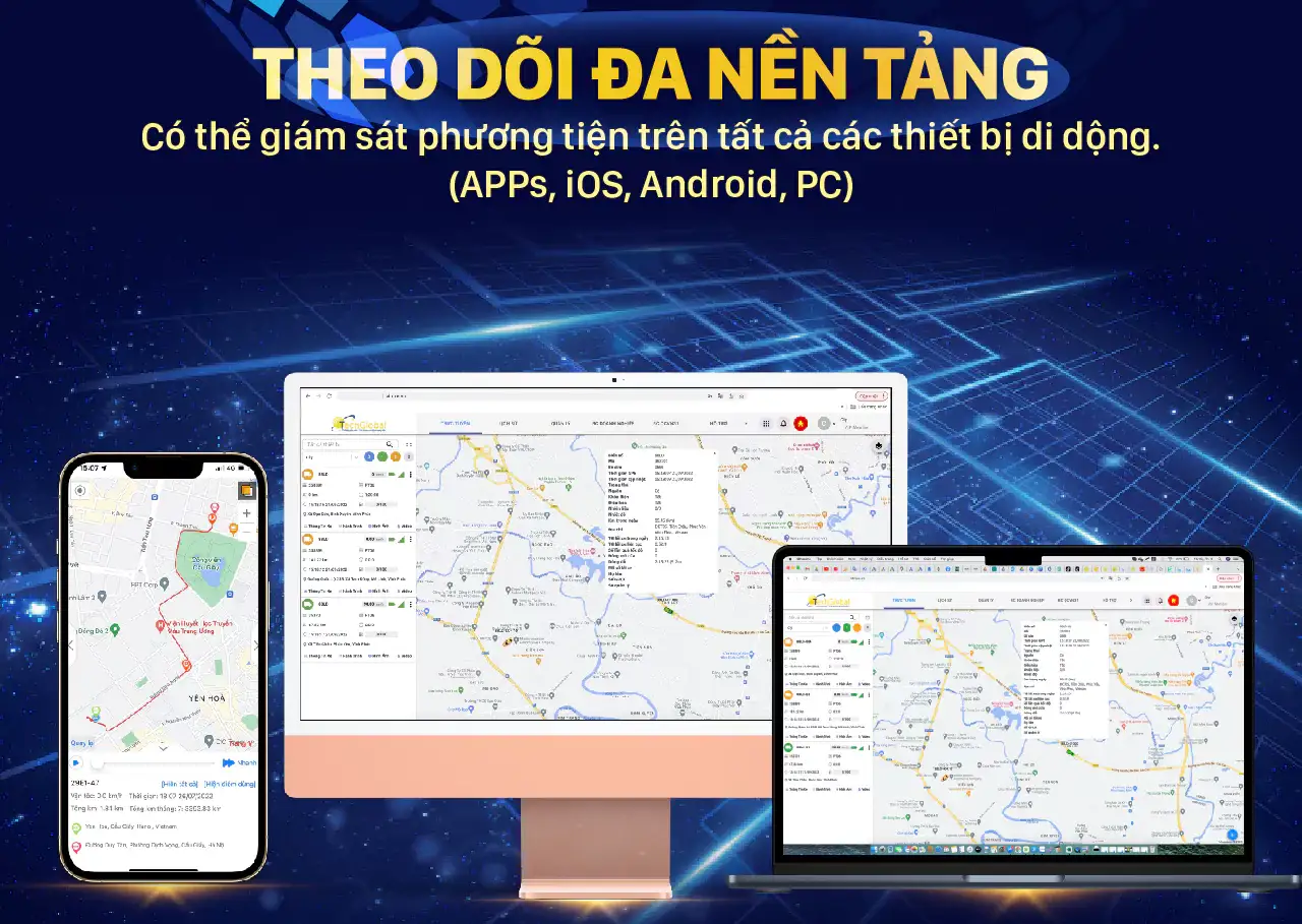 Theo dõi định vị ô tô trên đa nền tảng