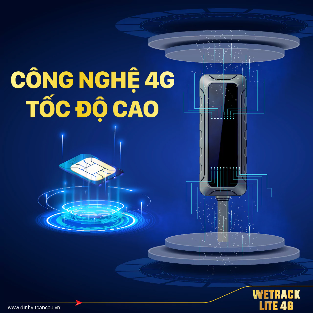 Wetrack Lite Với Chip 4G Công Nghệ Mới