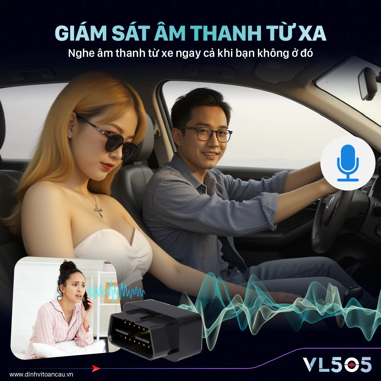 VL505 Với Tính Năng Giám Sát Âm Thanh Từ Xa