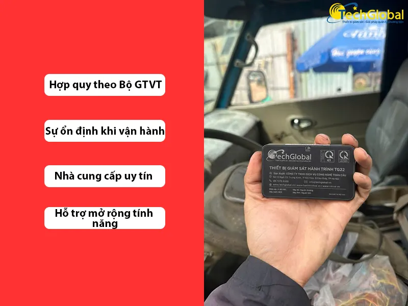 Tiêu chí khi chọn thiết bị giám sát hành trình cho xe KDVT