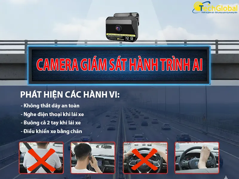 Tính năng camera giám sát hành trình tích hợp AI