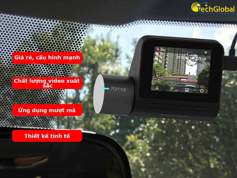 Ưu điểm camera ghi hình ô tô 70mai