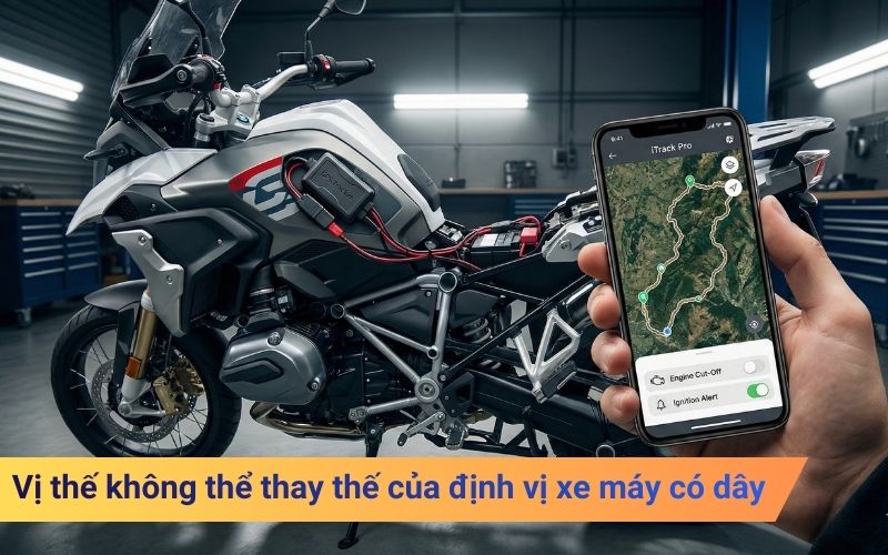 Vị thế không thể thay thế của định vị xe máy có dây