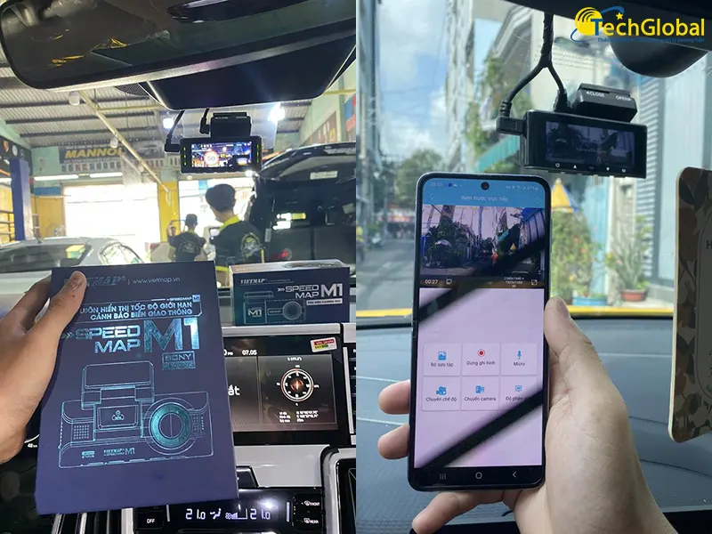 Vietmap M1 kết nối wifi để xem qua điện thoại