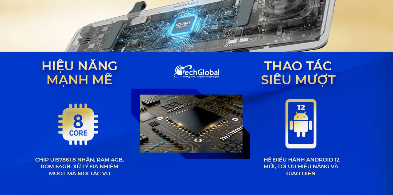 Camera hành trình xe hơi VietMap V740 trang bị chip hiệu năng cao