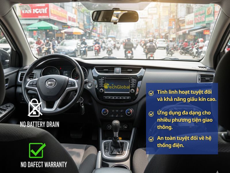 Tính linh hoạt tuyệt đối của định vị dùng pin