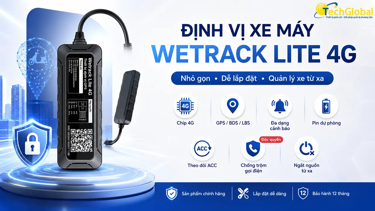 Các tính năng nổi bật trên định vị GPS Wetrack Lite 4G