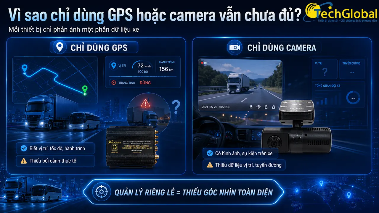 Hạn chế khi chỉ sử dụng riêng camera hoặc định vị GPS
