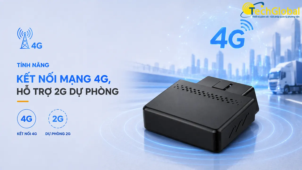 Model VL512 kết nối mạng 4G truyền dữ liệu theo thời gian thực