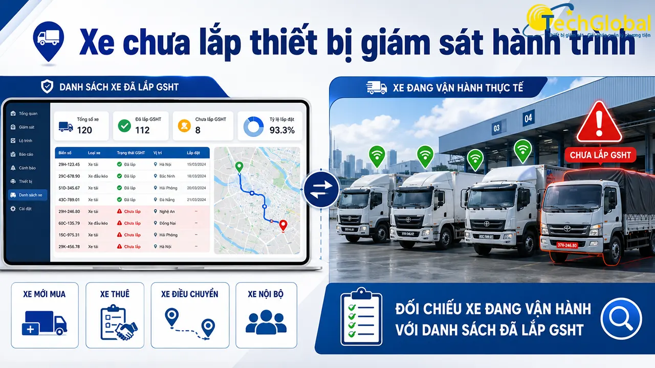Lỗi thiết bị giám sát hành trình doanh nghiệp dễ gặp khi rà soát theo NĐ 238