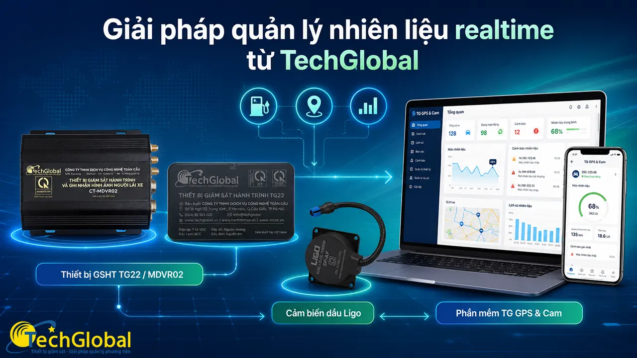 Giải pháp quản lý nhiên liệu realtime từ TechGlobal