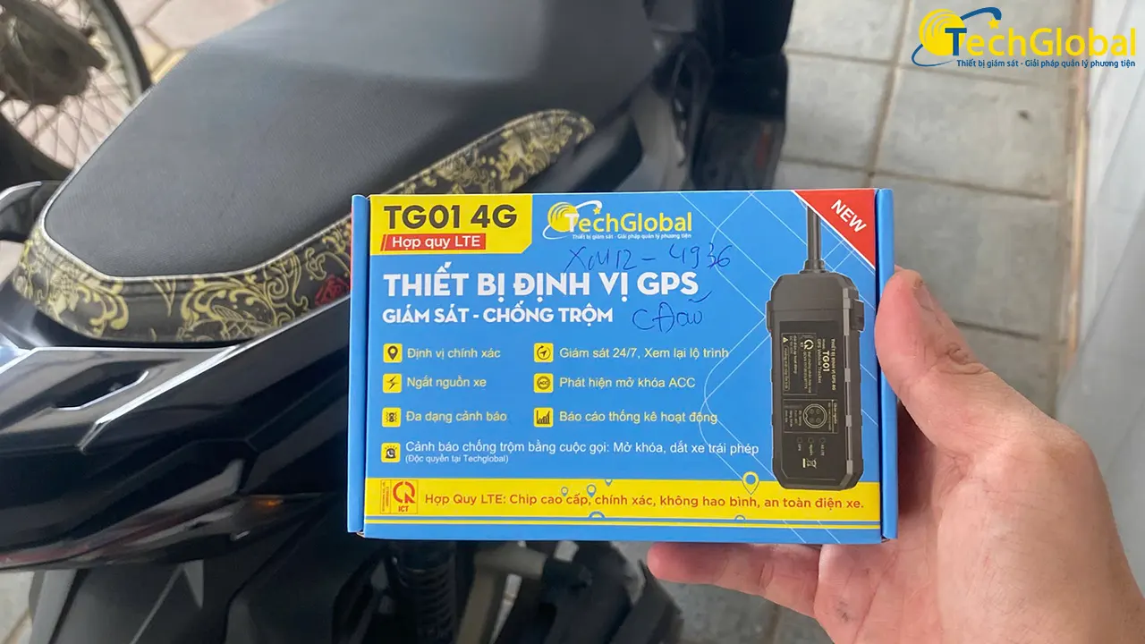 Lắp định vị GPS TG01 cho xe AirBlade