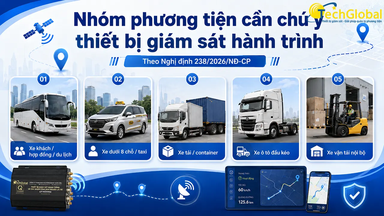 Nhóm phương tiện cần chú ý rà soát thiết bị giám sát hành trình theo NĐ 238