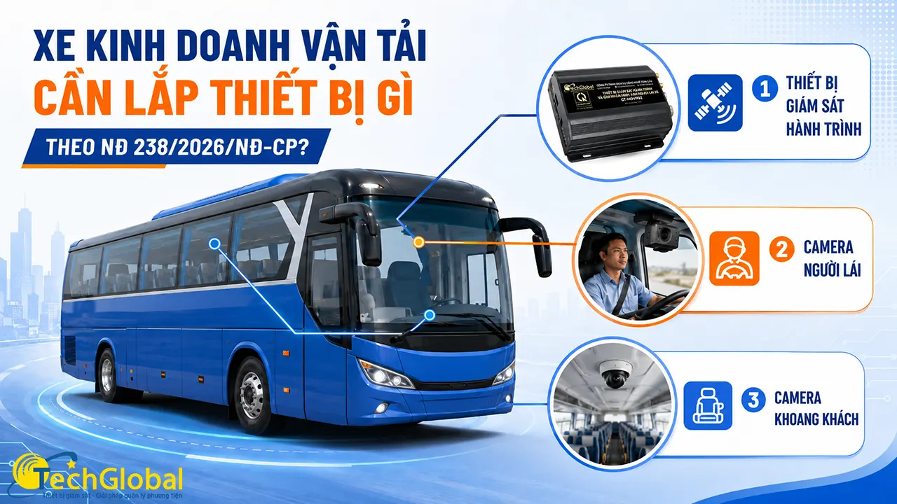 Xe kinh doanh vận tải cần lắp thiết bị gì theo NĐ 238/2026/NĐ-CP