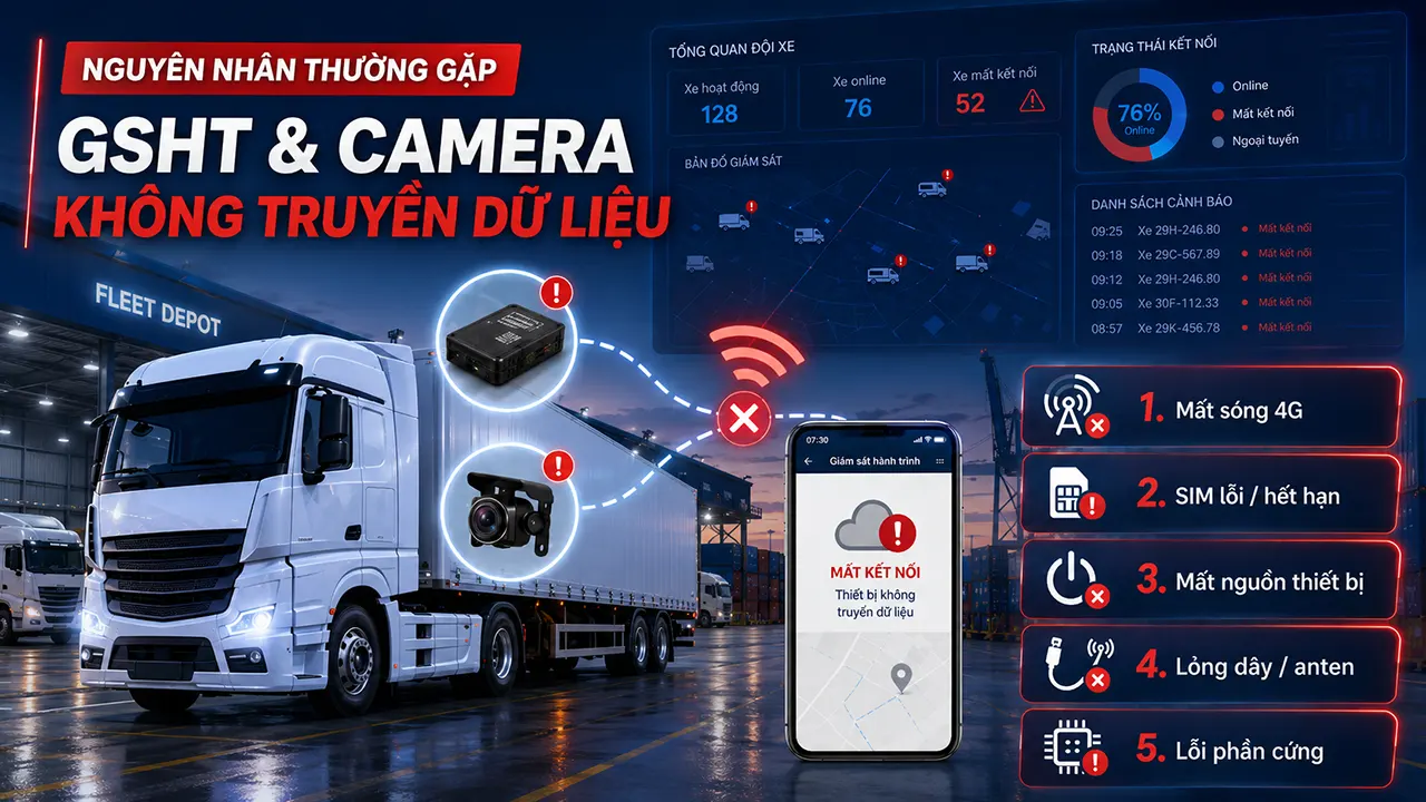 Nguyên nhân thường gặp khiến GSHT & Camera không truyền dữ liệu
