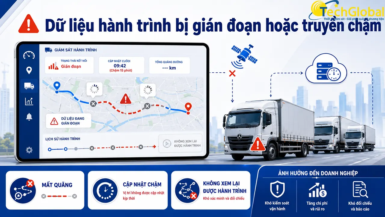 Lỗi về lưu, truyền dữ liệu từ thiết bị giám sát hành trình theo NĐ 238/2026