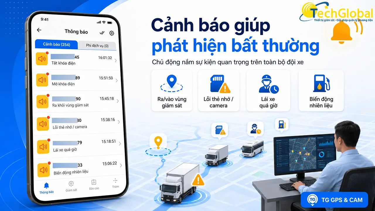 TG GPS & CAM phát cảnh báo giúp chủ động phát hiện dấu hiệu bất  thường