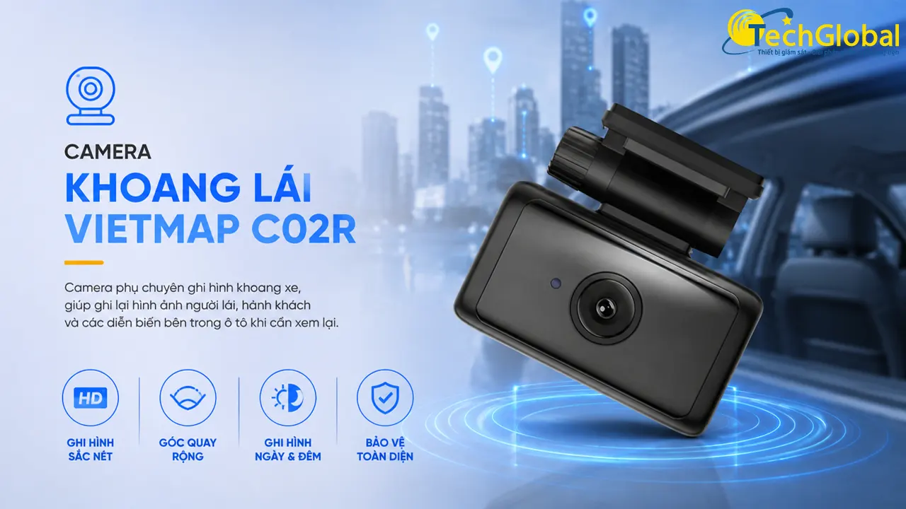 Tính năng chung camera lắp khoang lái ô tô C02R