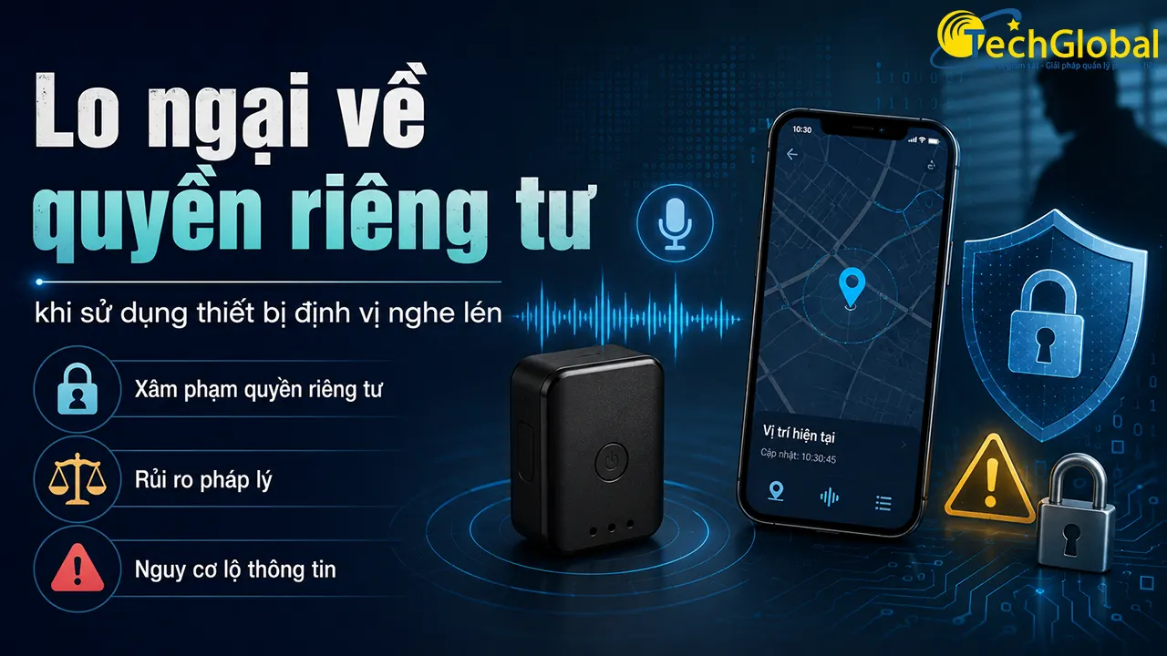 Lo ngại về quyền riêng tư khi sử dụng thiết bị định vị nghe lén