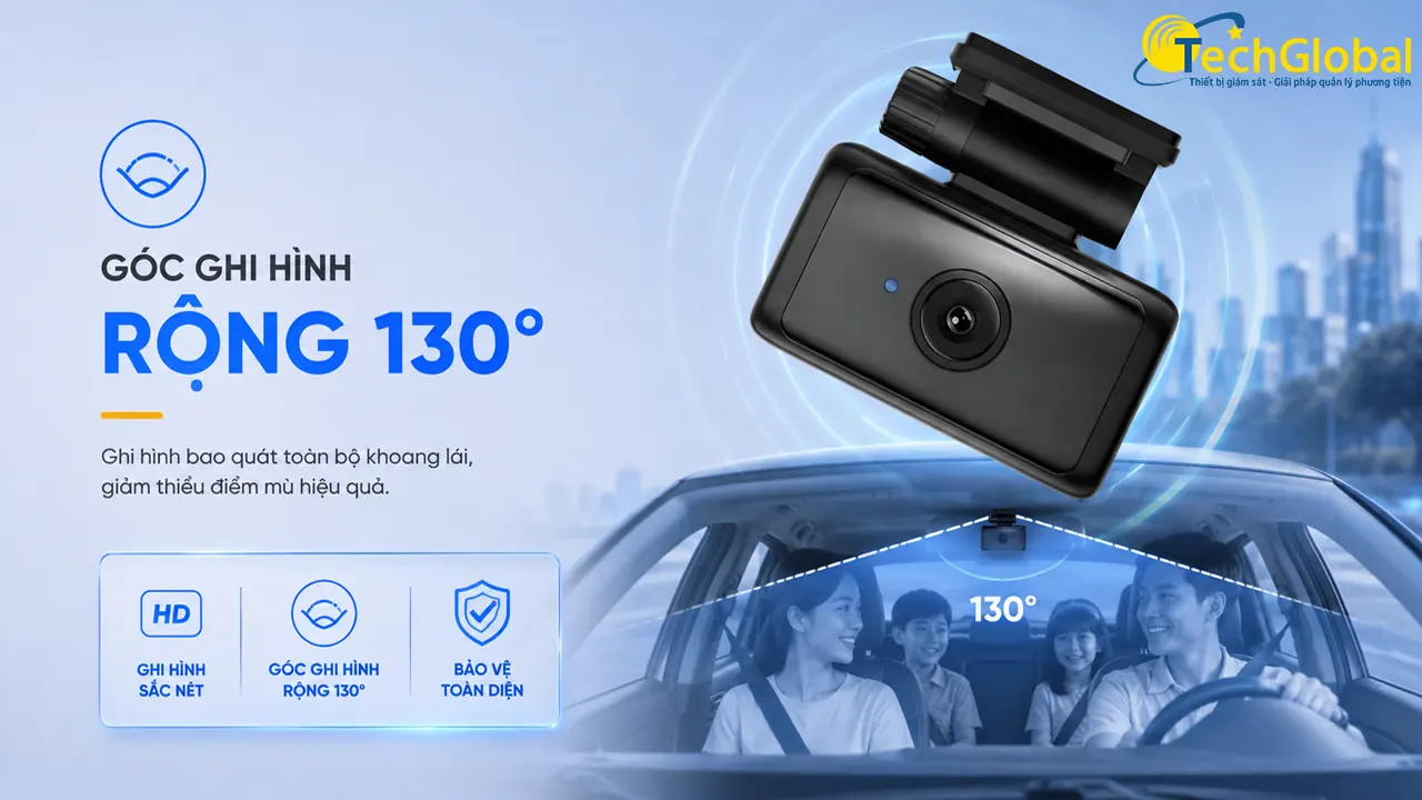 Vietmap C02R ghi hình góc rộng, mở rộng tầm nhìn khi cần xem lại dữ liệu hành trình