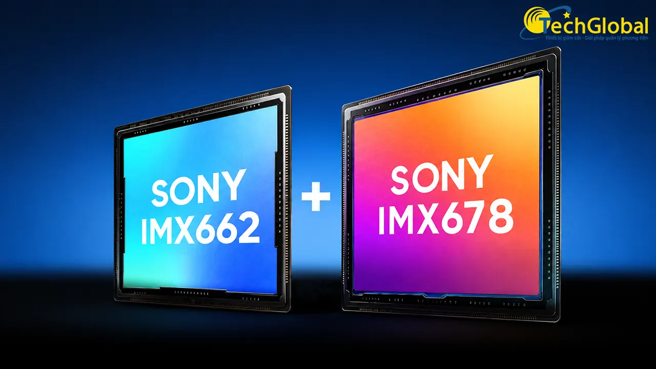 70mai 4K Omni X800 sử dụng cảm biến Sony STARVIS 2  trên cả 2 mắt camera