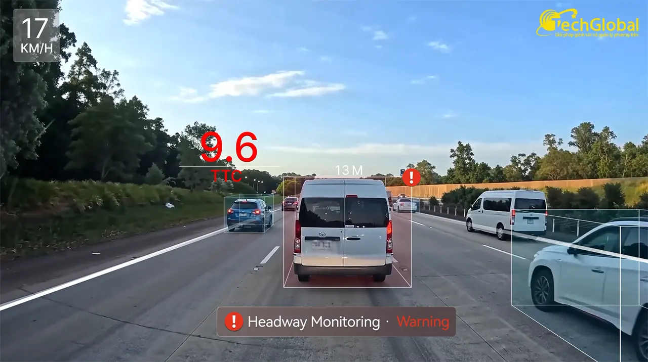 Minh họa cảnh báo hỗ trợ lái xe ADAS